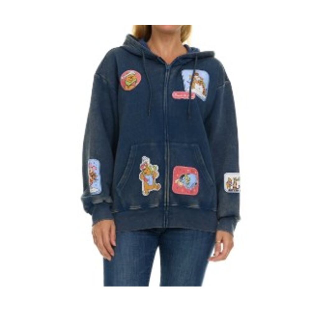 Women's Full-Zip Hoodie Disney Winter Winnie The Pooh Size XS